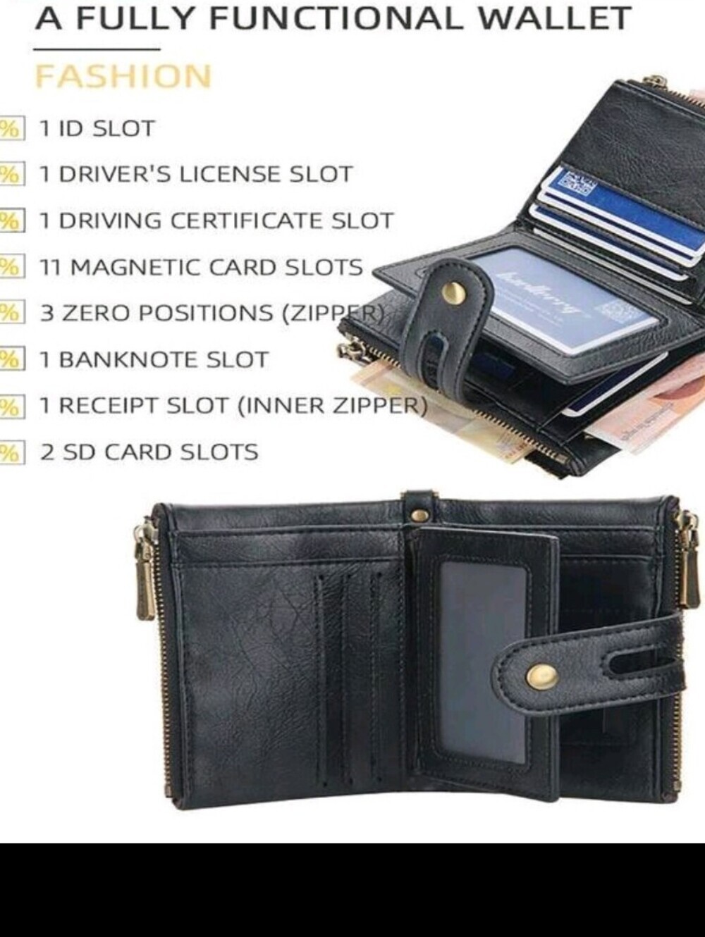 Men's Wallet with Chain - Picture 4 of 7